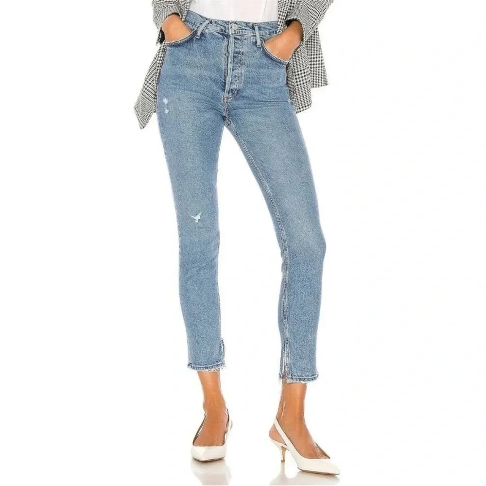 AGOLDE Nico High Rise Slim in Headlines Size 27